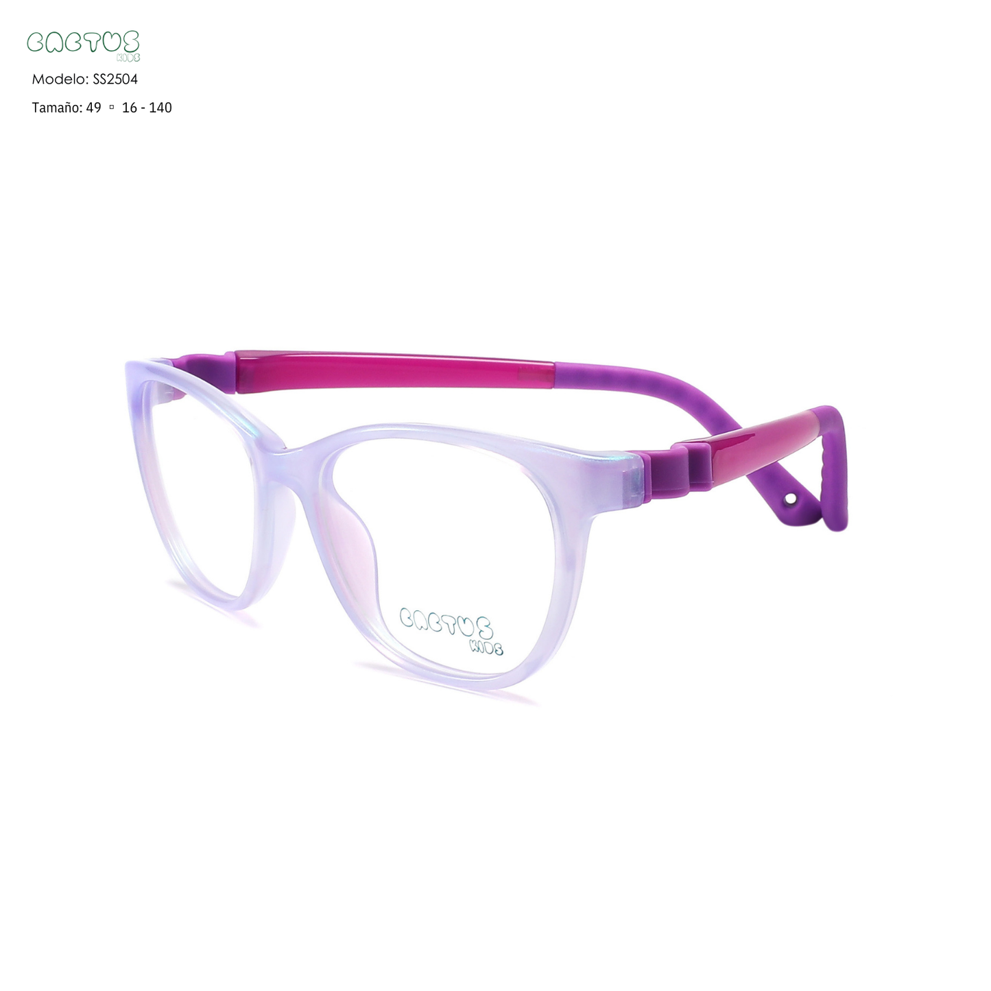 Cactus SS2504 — Lentes flexibles para niños con blue protect incluido