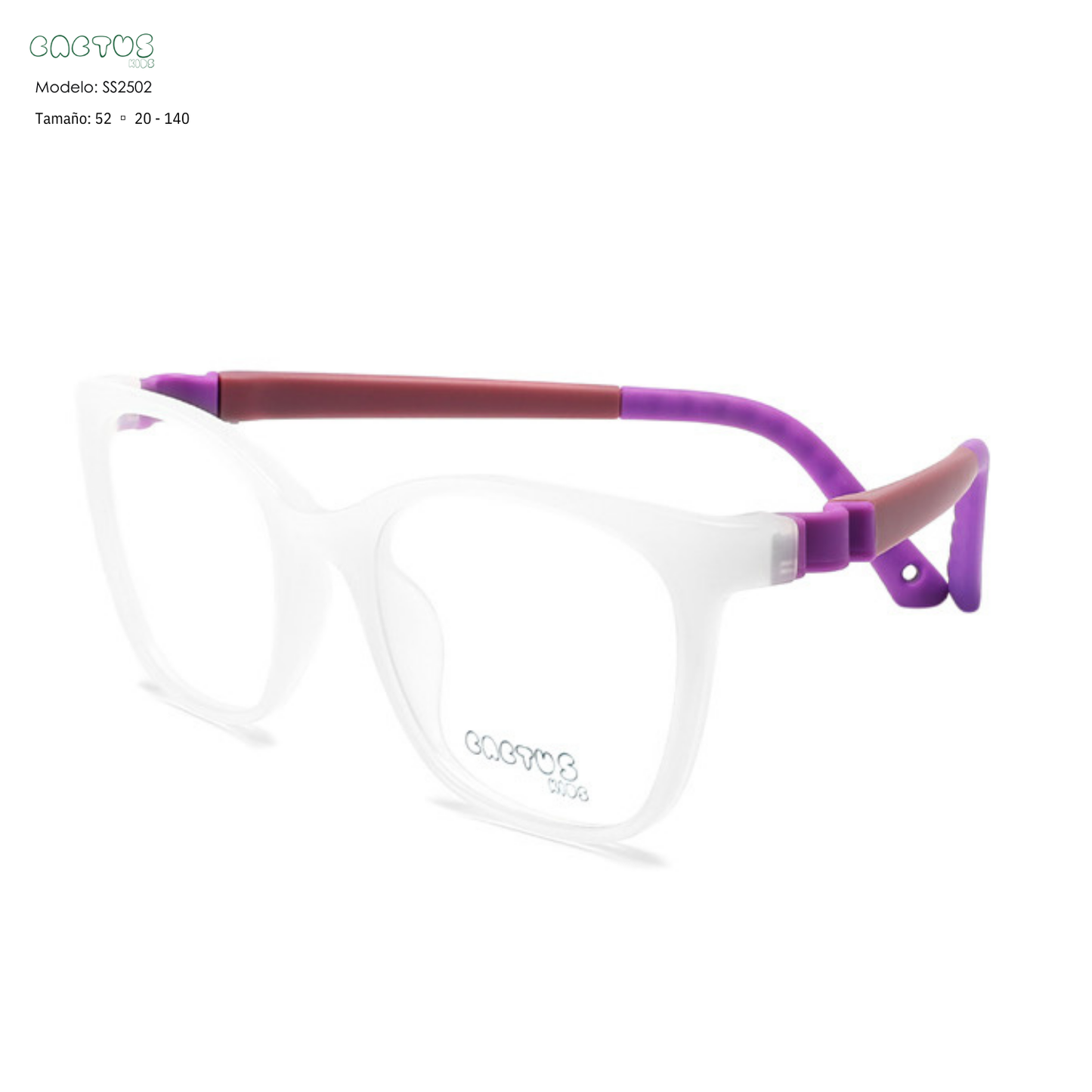 Cactus SS2502 — Lentes flexibles para niños con blue protect incluido