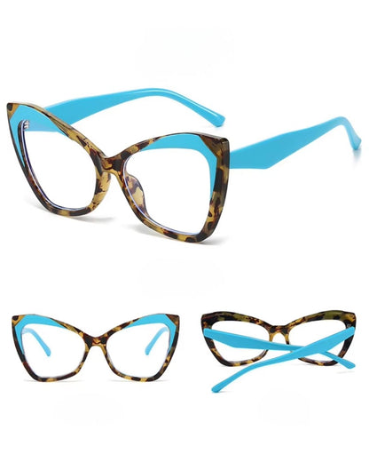 Lentes Cat-Eye Aqua Tortoise