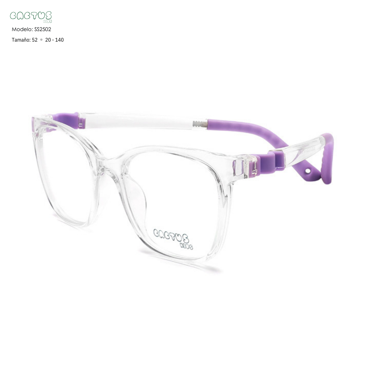 Cactus SS2502 — Lentes flexibles para niños con blue protect incluido