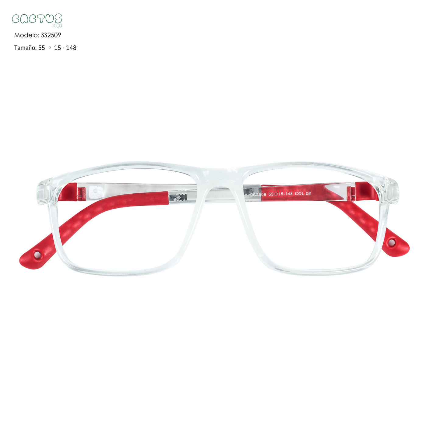 Cactus SS2509 — Lentes flexibles para niños con blue protect incluido