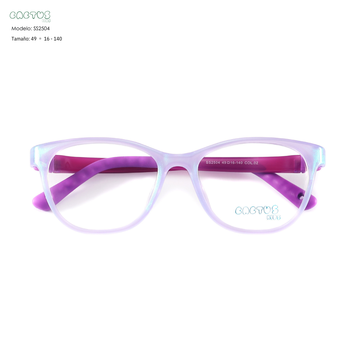 Cactus SS2504 — Lentes flexibles para niños con blue protect incluido