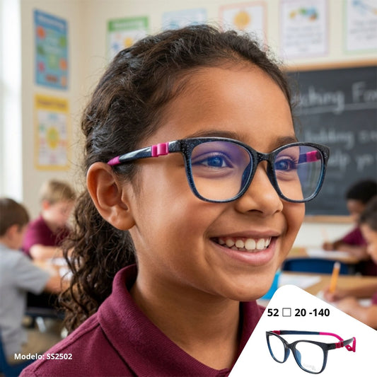 Cactus SS2502 — Lentes flexibles para niños con blue protect incluido