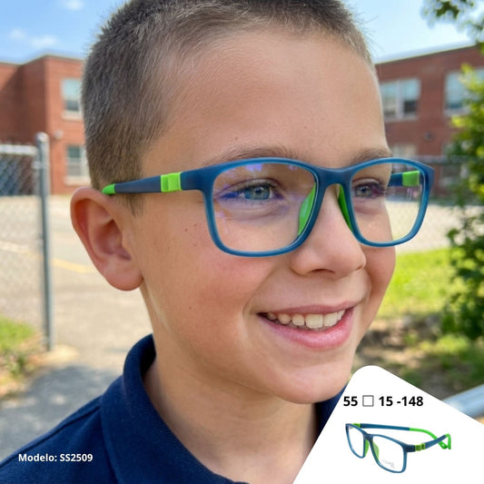 Cactus SS2509 — Lentes flexibles para niños con blue protect incluido
