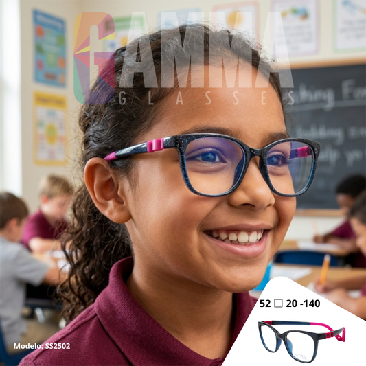 Cactus SS2502 — Lentes flexibles para niños con blue protect incluido