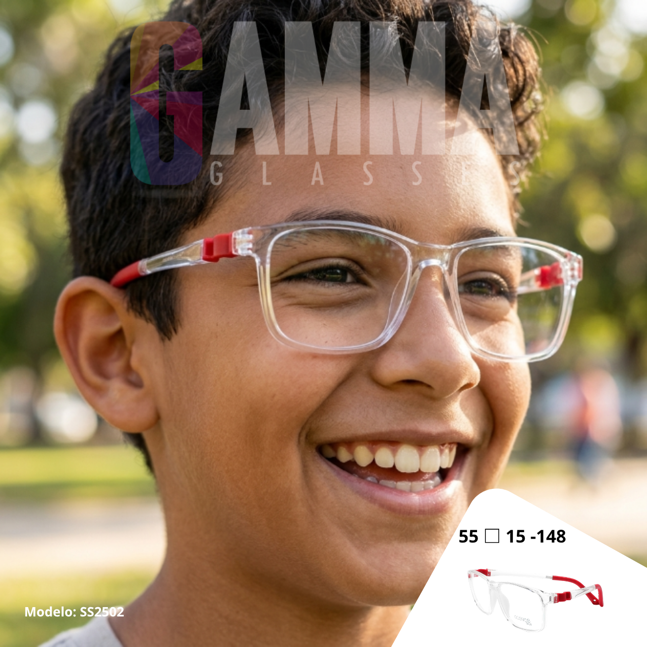 Cactus SS2504 — Lentes flexibles para niños con blue protect incluido
