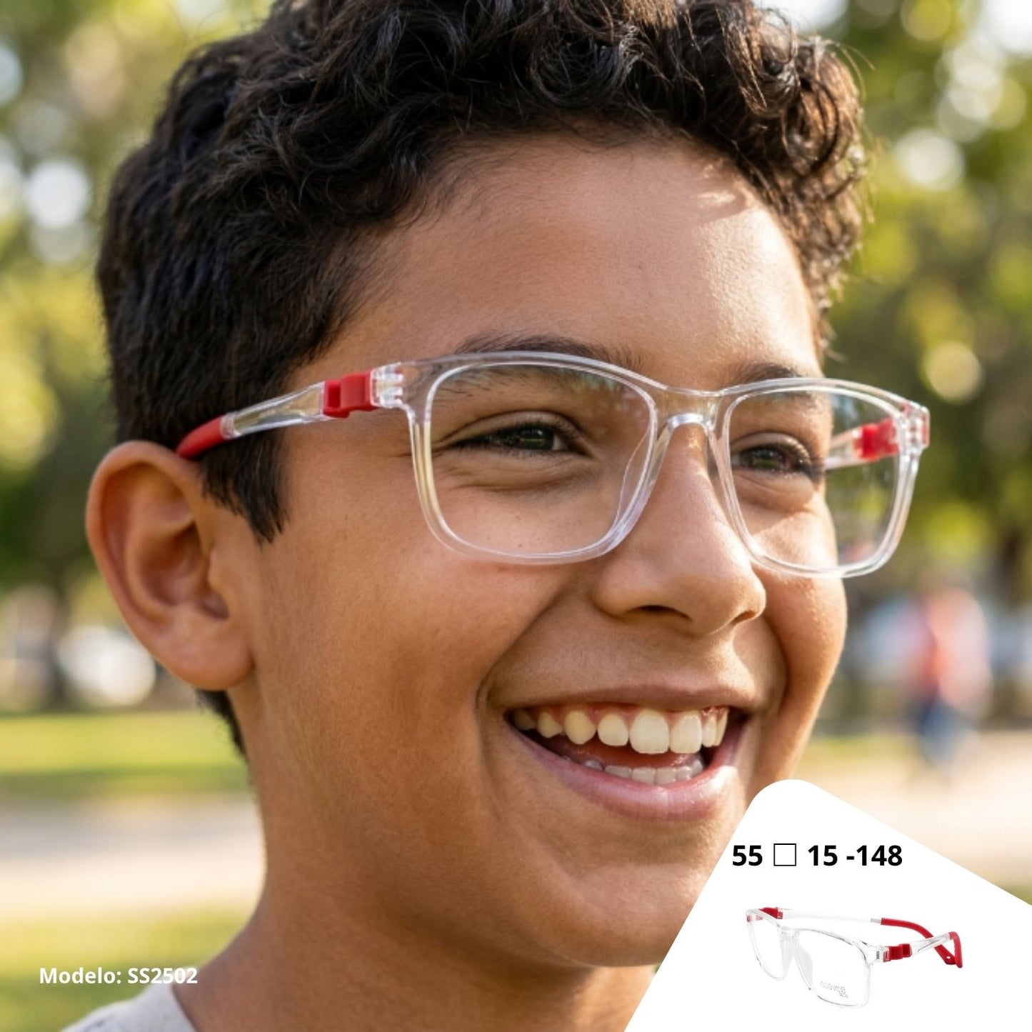 Cactus SS2504 — Lentes flexibles para niños con blue protect incluido