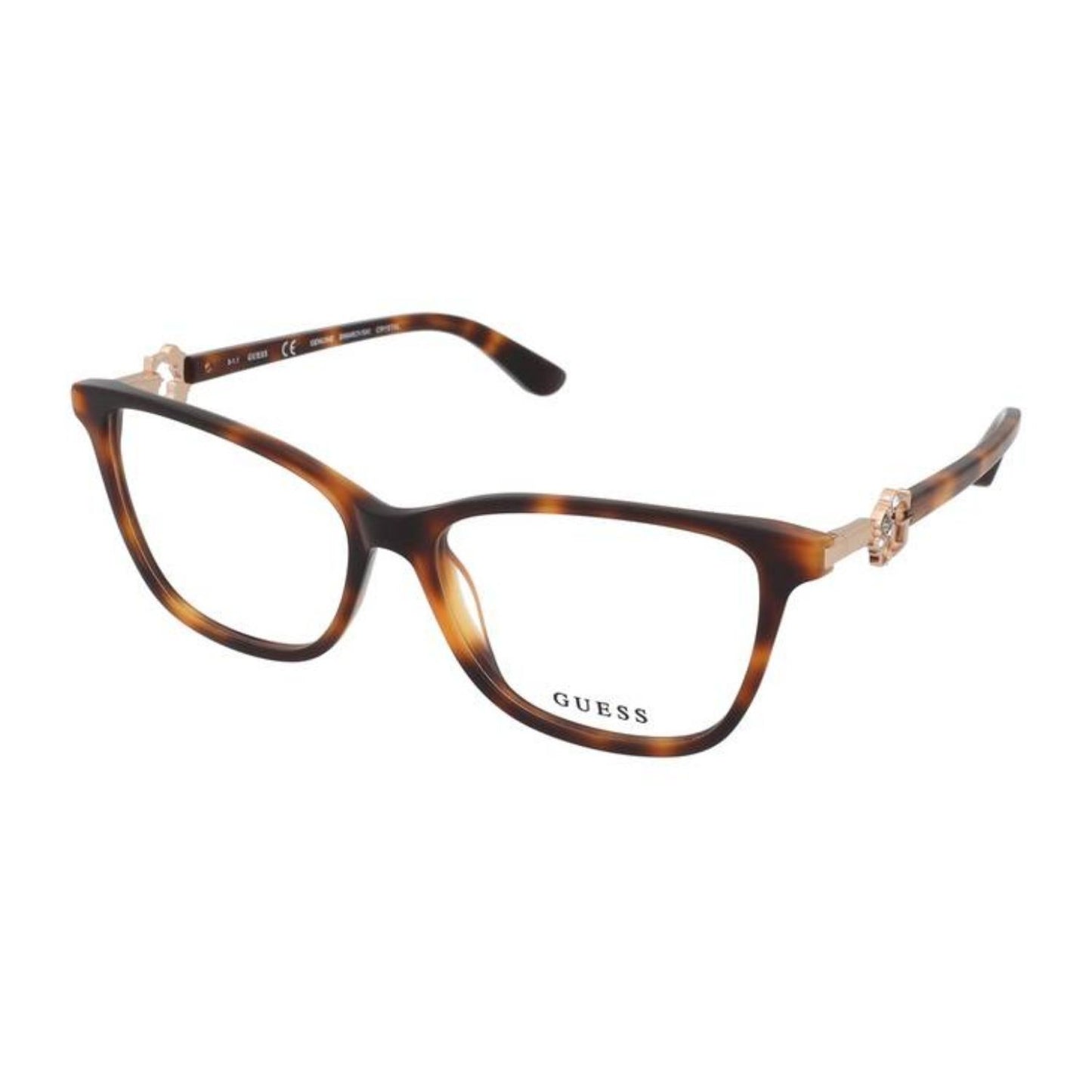 Lentes Guess con Montura Rectangular y Cristales Swarovski.
