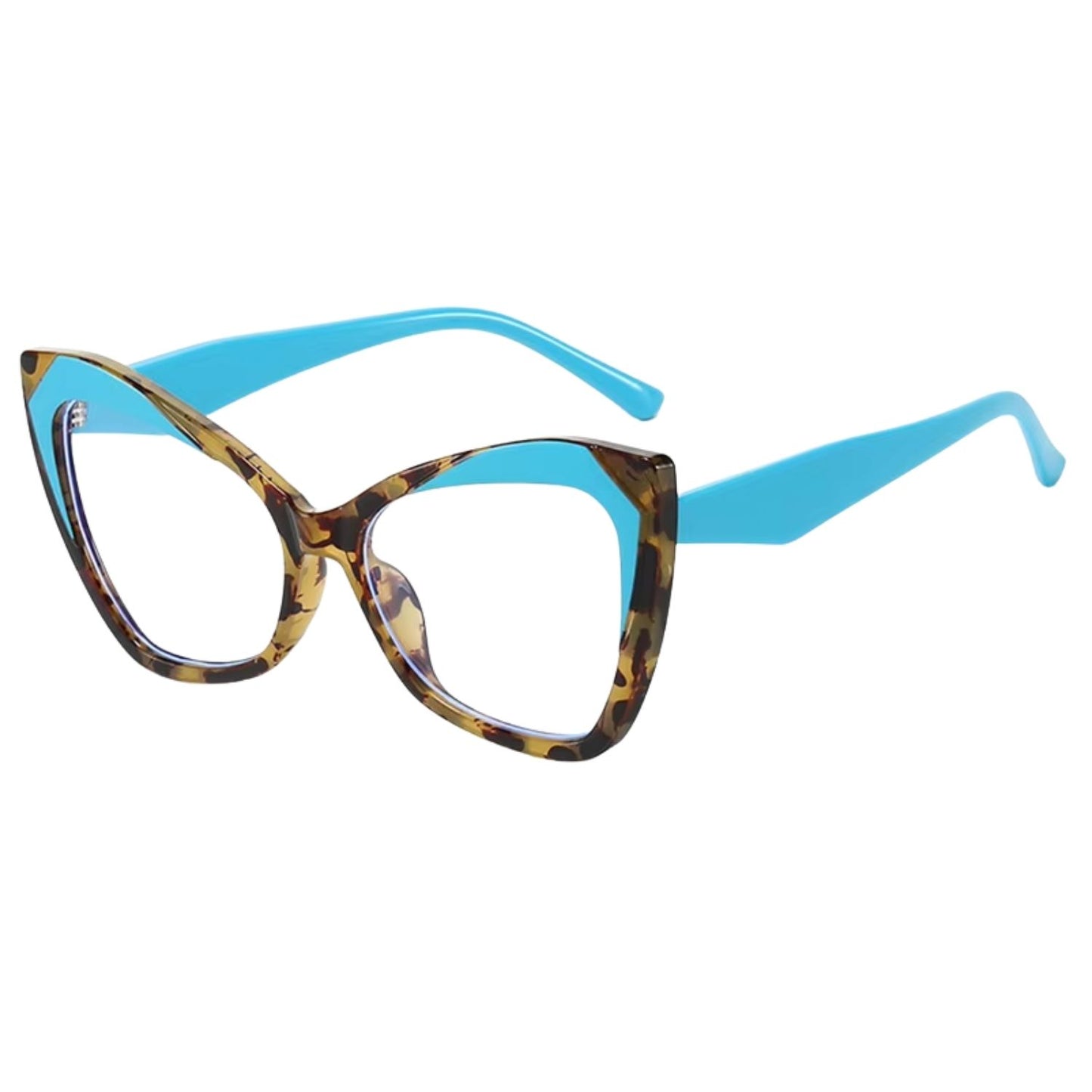 Lentes Cat-Eye Aqua Tortoise