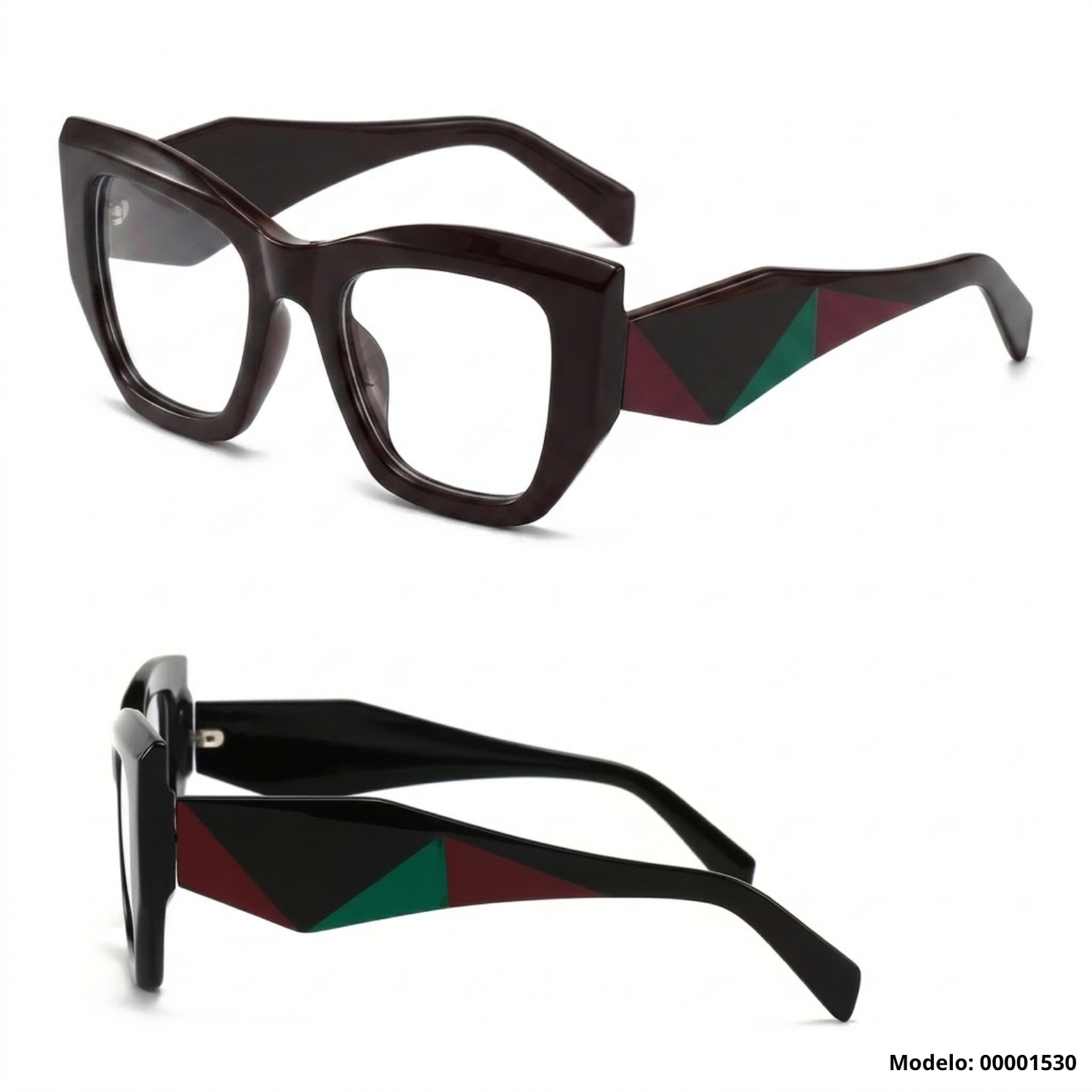 Montura Oftálmica – Diseño Cat-Eye Estilizado