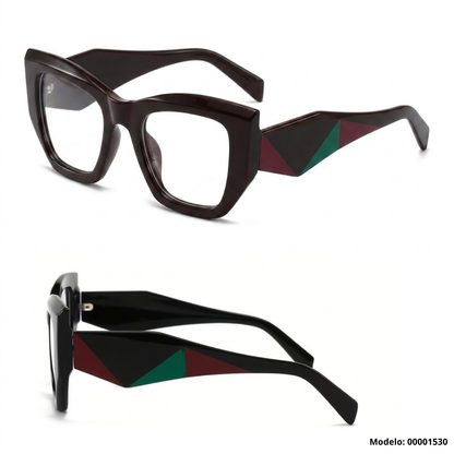 Montura Oftálmica – Diseño Cat-Eye Estilizado